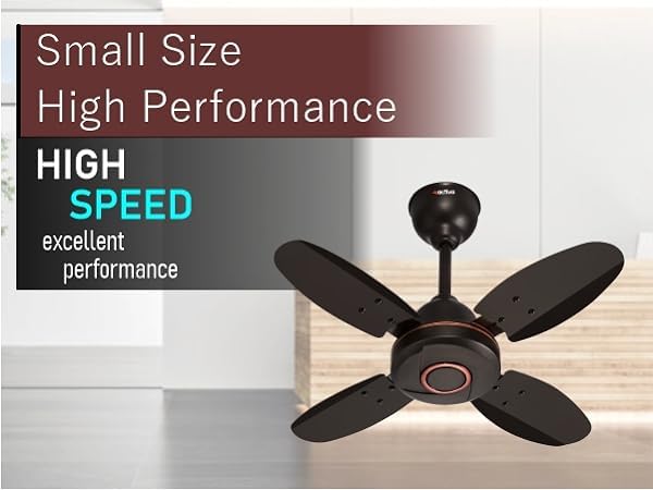 ACTIVA ORNET High Speed 850 RPM 4 Blades (600MM) Anti DUST Coating Ceiling Fan 2 Year Warranty (Smoke Brown)