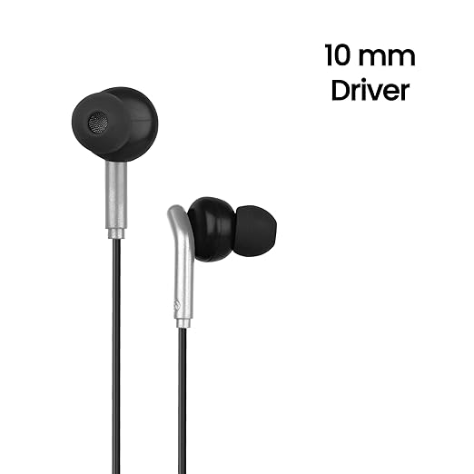 Sony MDR-EX155AP in Ear Wired Headphones with Mic, Hands-Free Call, Tangle Free Cable-Black