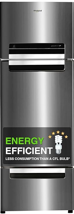 Whirlpool 300 L Frost-Free Triple-Door Refrigerator (FP 343D PROTTON ROY, Steel Onyx, Double Door Refrigerator Space)