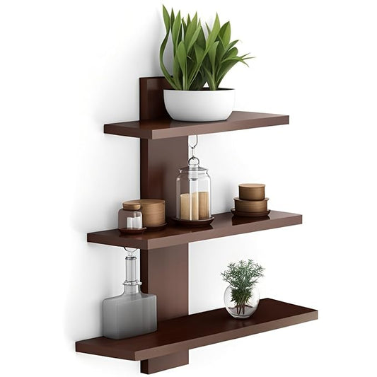 Dime Store Wall Decor Wall Shelves for Home Decor Items, Living Room and Bedroom | Wall Mount Wooden Wall Shelf