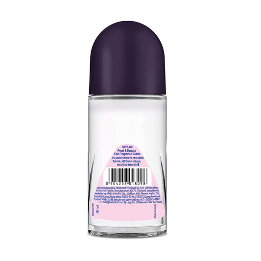 NIVEA Women Deodorant Roll On Pearl & Beauty Fine Fragrance 50 ml | For Fragrant Smooth & Beautiful Underarm Skin