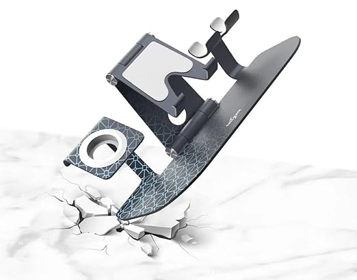 Adjustable Height & View Angle,Phone Stand Holder for Smartphones,Tablets,Kindles & for iPad.