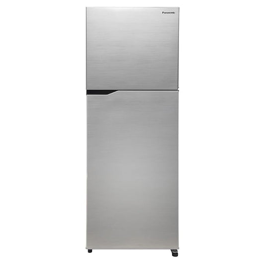 Panasonic 260 L Double Door 2 Star AI Enabled Inverter Technology Frost Free Refrigerator (NR-TH271BUSN, Shiny Silver, Jumbo Fresh Vegetable Basket, Net Capacity 237L)