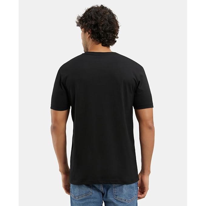 Jockey 2726 Men's Super Combed Cotton Rich Solid V Neck Half Sleeve T-Shirt