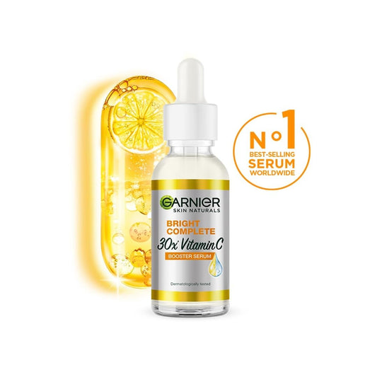 Garnier Skin Naturals, Face Serum, Brightening and Anti-Dark Spots, Bright Complete Vitamin C Booster, 50 ml