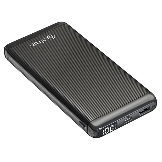 pTron Dynamo Vortex 10000mAh 22.5W Fast Charging Power Bank, 20W PD Fast Charging, Supports Xiamo, Redmi, Samsung,iPhone, Oneplus, Oppo, 2 Outputs & 1 Input & Multiple Layers of Protection (Black)