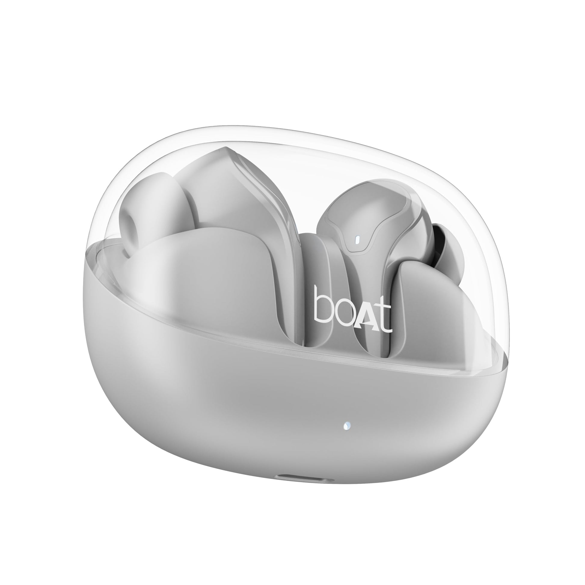 boAt Airdopes 311 Pro, 50HRS Battery, Fast Charge, Dual Mics ENx Tech, Transparent LID, Low Latency, IPX4, IWP Tech, v5.3 Bluetooth Earbuds, TWS Ear Buds Wireless Earphones with mic (Active Black)