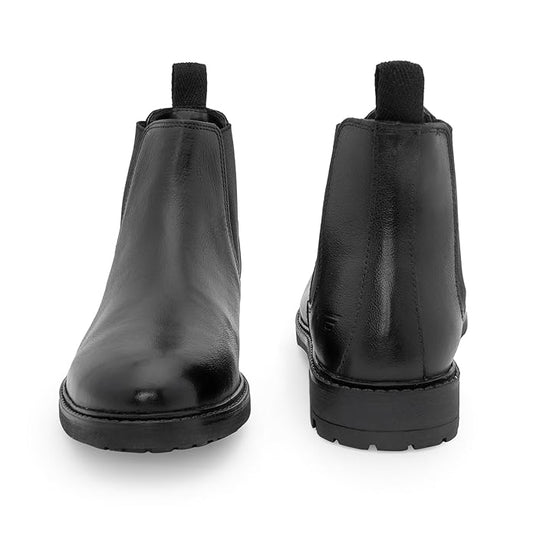Red Tape Chelsea Boots for Men | Real Leather Shoes With High-cut Pattern