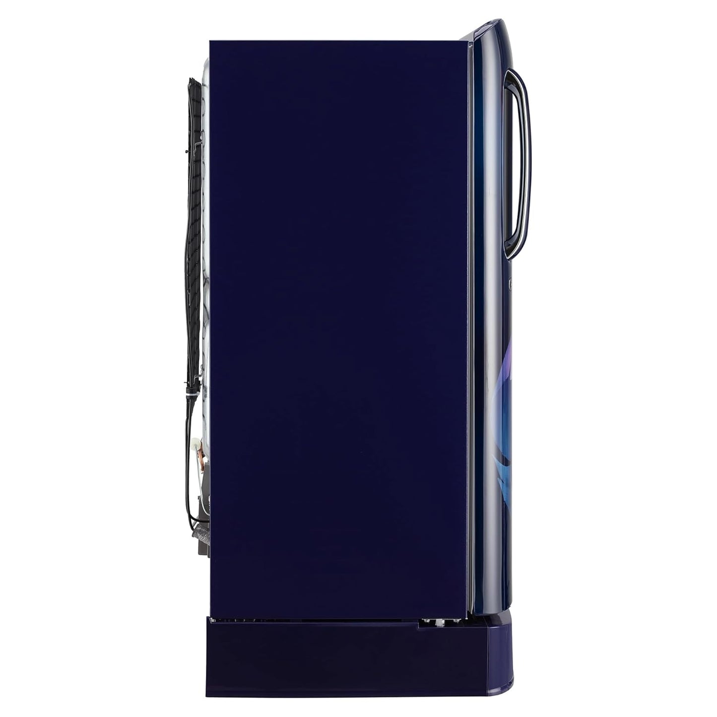LG 185 L 5 Star Direct Cool Smart Inverter Compressor Single Door Refrigerator (GL-D201ABIU, Blue ILAN, Moist N Fresh, Auto Smart Connect with Base Stand Drawer)