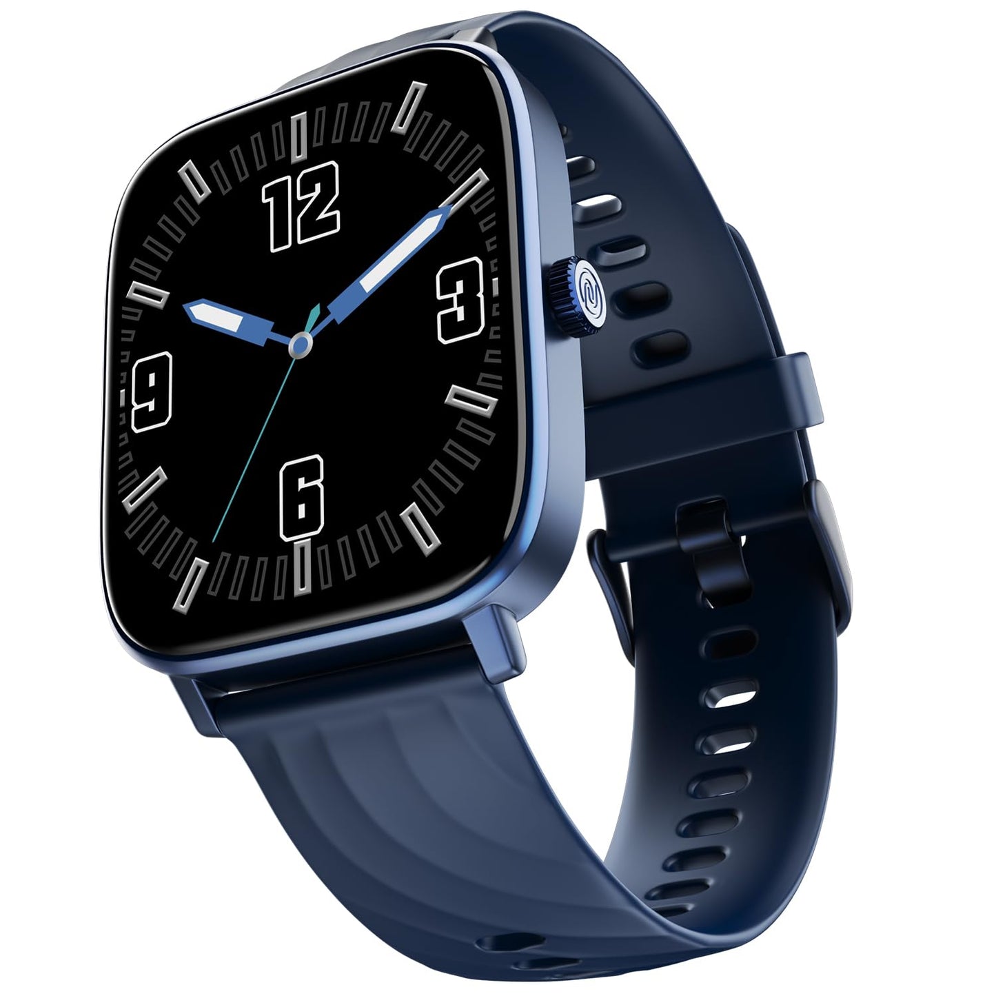 Noise New Macro Smart Watch with 2.0” HD Display,Metallic Finish BT Calling, Functional Crown, 7 Days Battery Life, Sleep Tracking, 200+ Watch Faces (Elite Black)