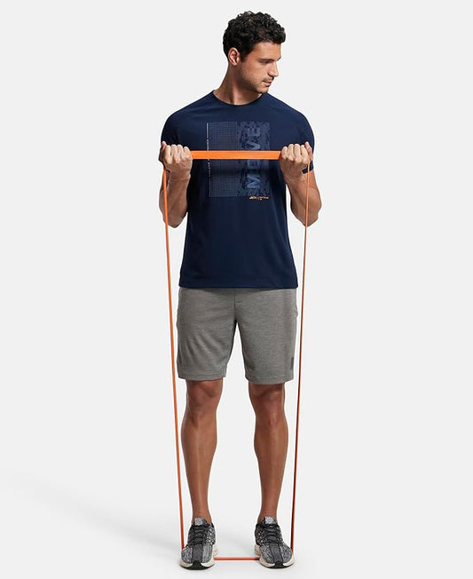 Jockey MV02 Men's Super Combed Cotton Blend Graphic Printed Round Neck Half Sleeve T-Shirt with Stay Fresh Treatment