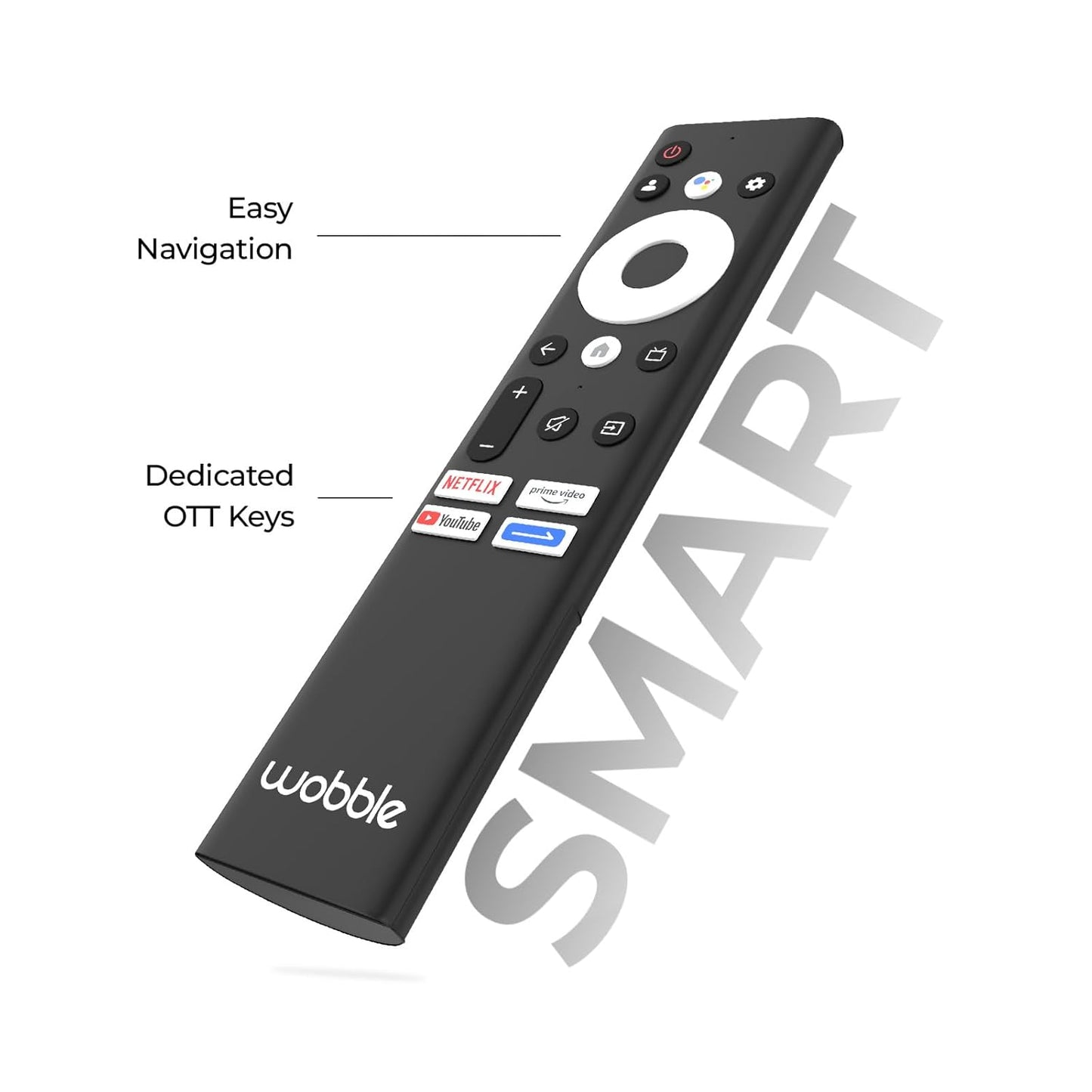 Wobble 127 cm (50 inches) UD Series 4K Ultra HD Smart LED Google TV WB50GTAW9602UDFL (Black)