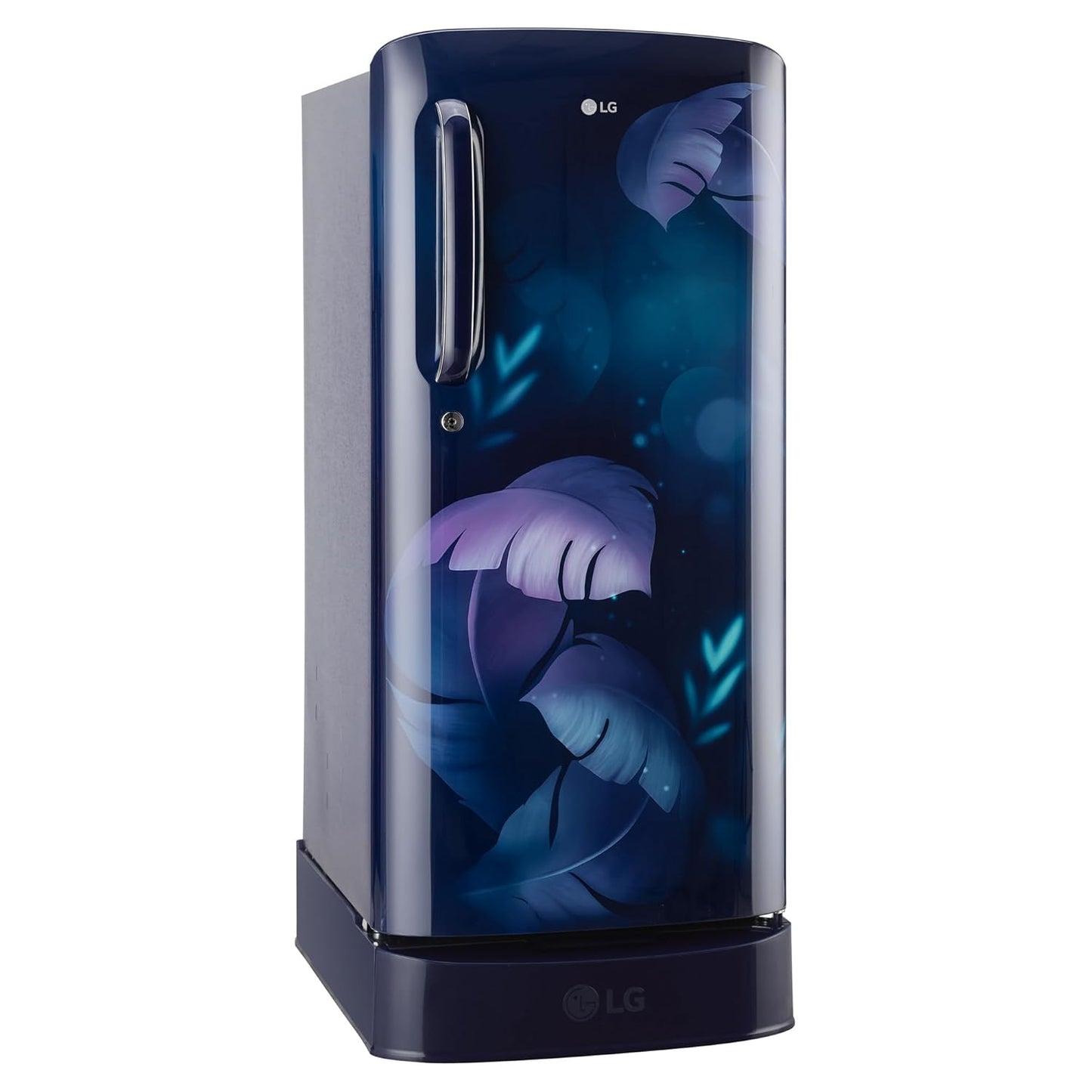 LG 185 L 5 Star Direct Cool Smart Inverter Compressor Single Door Refrigerator (GL-D201ABIU, Blue ILAN, Moist N Fresh, Auto Smart Connect with Base Stand Drawer)