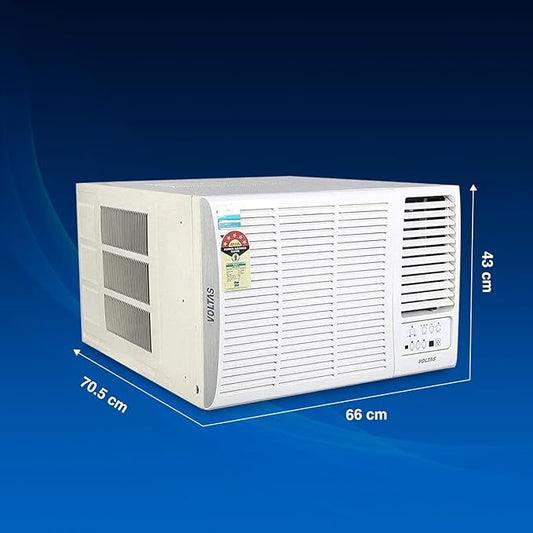 Voltas 1.5 Ton, 5 Star, Inverter Window AC (Copper, 2-in-1 Adjustable Mode, 2024 Model, 185V Vertis Elite, White)