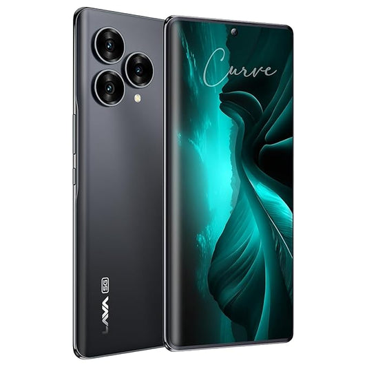 Lava Blaze Curve 5G (Glass Iron, 8GB LPDDR5 RAM, UFS 3.1 128GB Storage) | 120Hz Curved Amoled Display |2.6GHz Dimensity 7050 6nm Processor | 64 MP Primary Sony Sensor
