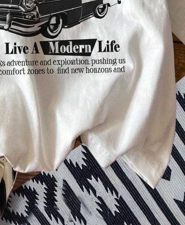 Jawdrobe Cotton Blend Oversized Fit Half Sleeve Printed Round Neck T-Shirt for Women