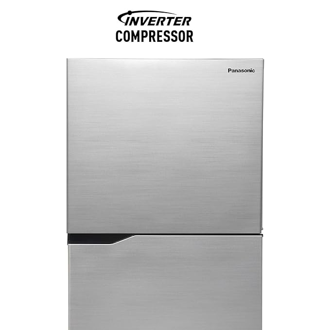 Panasonic 260 L Double Door 2 Star AI Enabled Inverter Technology Frost Free Refrigerator (NR-TH271BUSN, Shiny Silver, Jumbo Fresh Vegetable Basket, Net Capacity 237L)