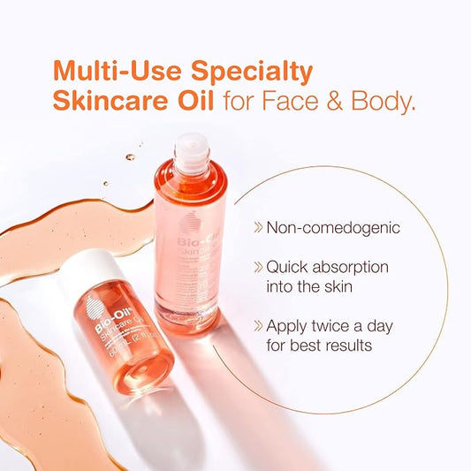 Bio-Oil Original Skincare Oil suitable for Stretch Marks | Scar Removal | Uneven Skin Tone | Vitamin E | All Skin Types | 60ml