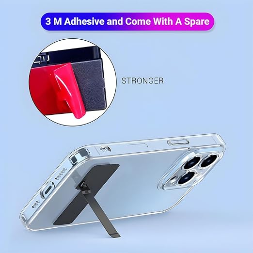 LIRAMARK Phone Kickstand/Phone Stand/Mobile Holder, Vertical and Horizontal Stand, Adjustable Angle, Compatible with iPhone & Any Other Cellphone (Pack of 1)
