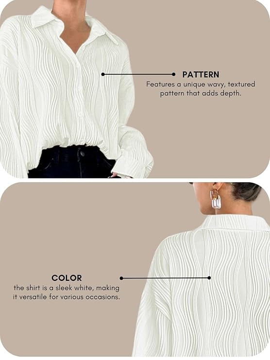 Leriya Fashion Oversized Shirt for Women | Shirt for Women Stylish Western | Long Shirt for Women