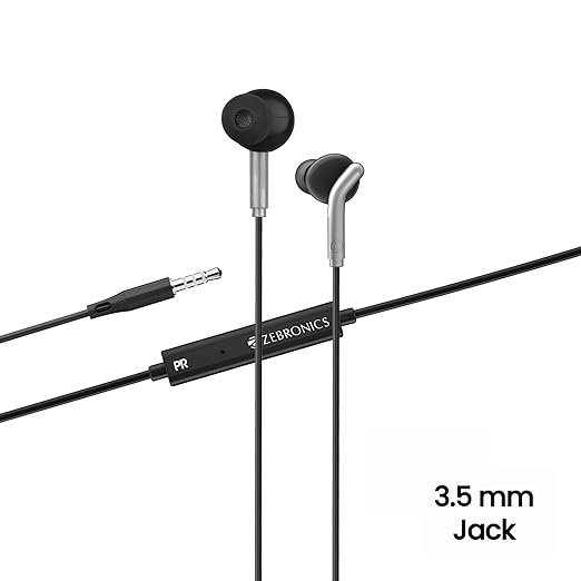 Sony MDR-EX155AP in Ear Wired Headphones with Mic, Hands-Free Call, Tangle Free Cable-Black