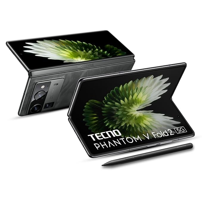 Tecno Phantom V Fold 2 (Karst Green, 12GB+512GB) | Strongest Fold Ever | Largest Battery in Fold Segment-5750mAh | Segment Largest Display | Rear - Triple 50MP Camera with OIS | 70W Fast Charger