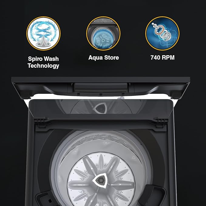 Whirlpool 6 Kg 5 Star Royal Fully-Automatic Top Loading Washing Machine (WHITEMAGIC ROYAL 6 GENX, Grey, ZPF Technology)