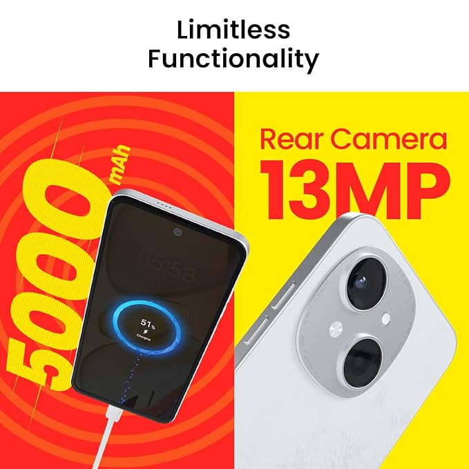 Tecno POP 9 (Glittery White, 3GB+64GB) |India's 1st Mediatek G50 | IP54 Rated | IR Remote | Dual Speaker with DTS | 36 Month Lag Free Fluency | 15W Fast Charging Support | 5000 mAh Battery