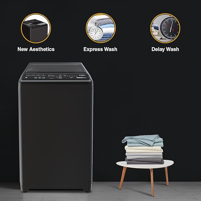 Whirlpool 6 Kg 5 Star Royal Fully-Automatic Top Loading Washing Machine (WHITEMAGIC ROYAL 6 GENX, Grey, ZPF Technology)
