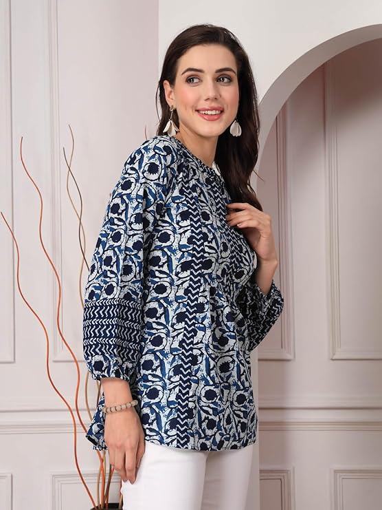 Stylum Women's Floral Printed Cotton Top