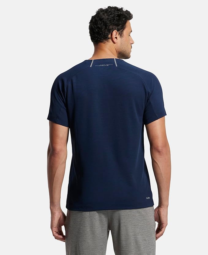 Jockey MV02 Men's Super Combed Cotton Blend Graphic Printed Round Neck Half Sleeve T-Shirt with Stay Fresh Treatment