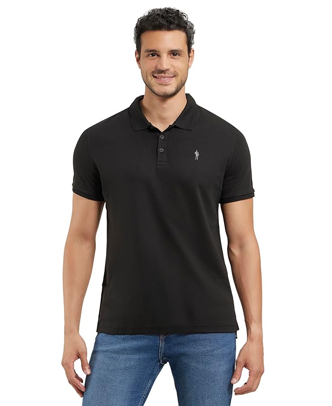 Jockey 3912 Men's Super Combed Cotton Rich Solid Half Sleeve Polo T-Shirt