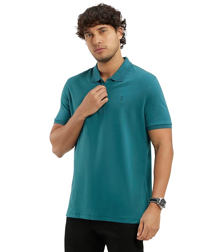 Jockey 3912 Men's Super Combed Cotton Rich Solid Half Sleeve Polo T-Shirt