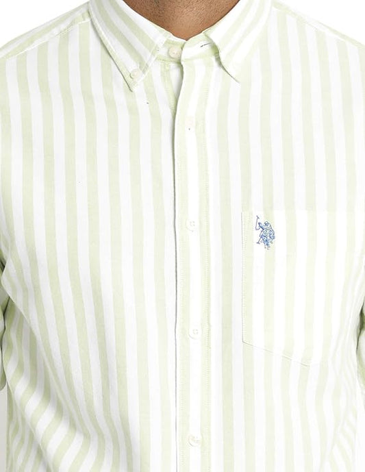 U.S. POLO ASSN. Men's Solid Regular Fit Button Down Shirt