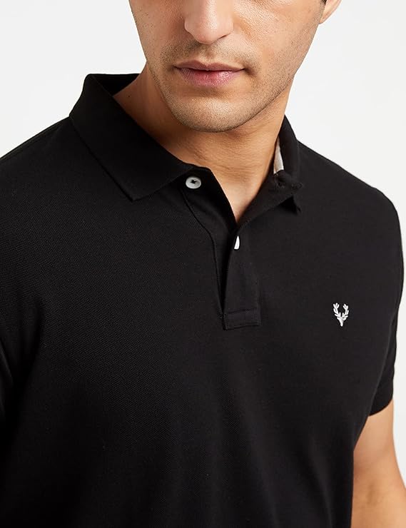 Allen Solly Men's Solid Regular Fit Polo