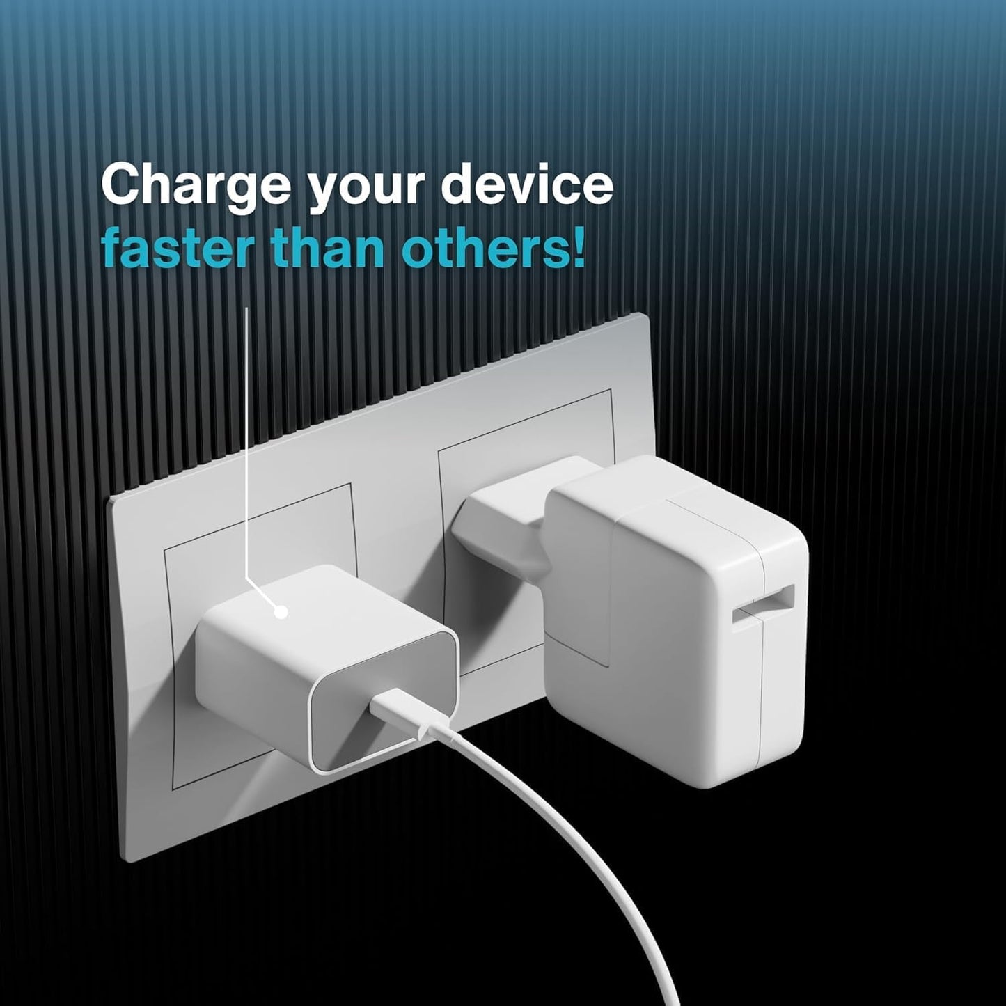 20W Original (MFi-Certified with 2 Years Extended Warranty) Fast Charger&Cable Compatible with iPhone 14/14Plus/14Pro/14Promax 13/13Pro/13Promax 12/12Pro/12/11/X/Xr Series by HOMEMO