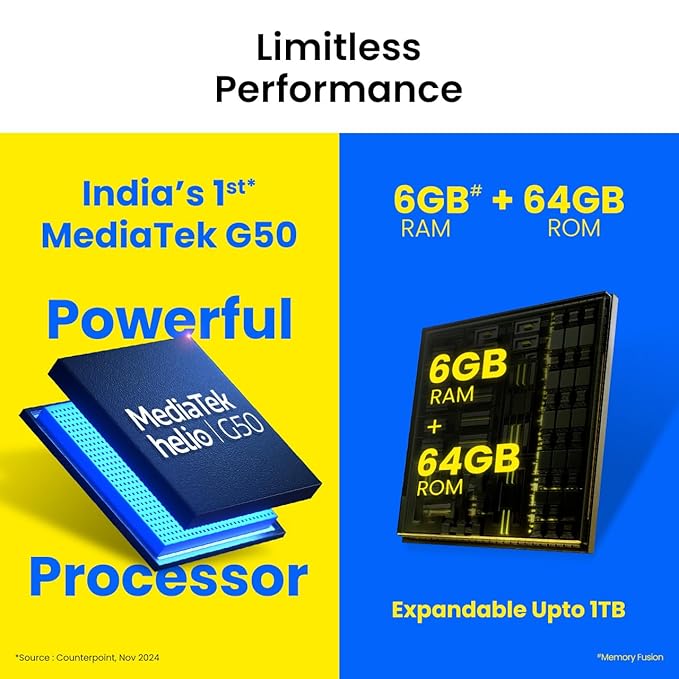 Tecno POP 9 (Glittery White, 3GB+64GB) |India's 1st Mediatek G50 | IP54 Rated | IR Remote | Dual Speaker with DTS | 36 Month Lag Free Fluency | 15W Fast Charging Support | 5000 mAh Battery