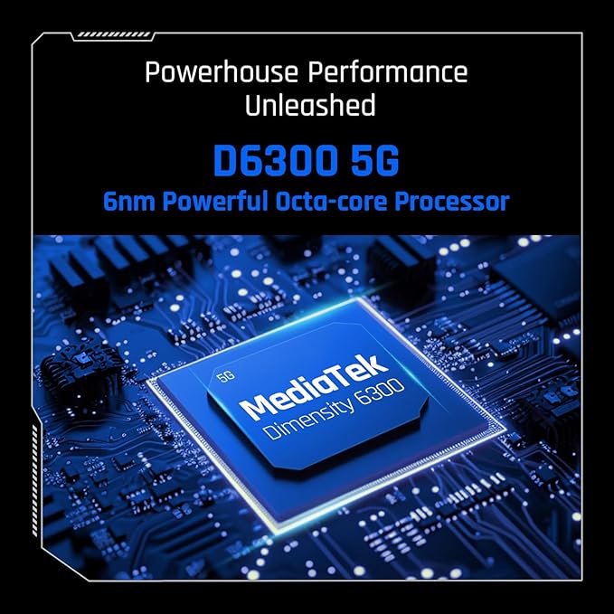 TECNO POVA 6 NEO 5G (Midnight Shadow, 8GB+256GB) | Advanced AI Features | 108MP Ultra Clear AI Camera | D6300 Powerful Processor | 5 Year Lag Free Fluency | 5000 mAh Battery | InBuilt Infrared and NFC
