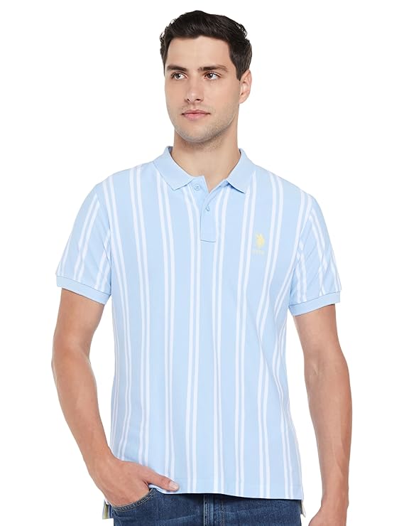 U.S. POLO ASSN. Men's Striped Regular Fit Polo Shirt