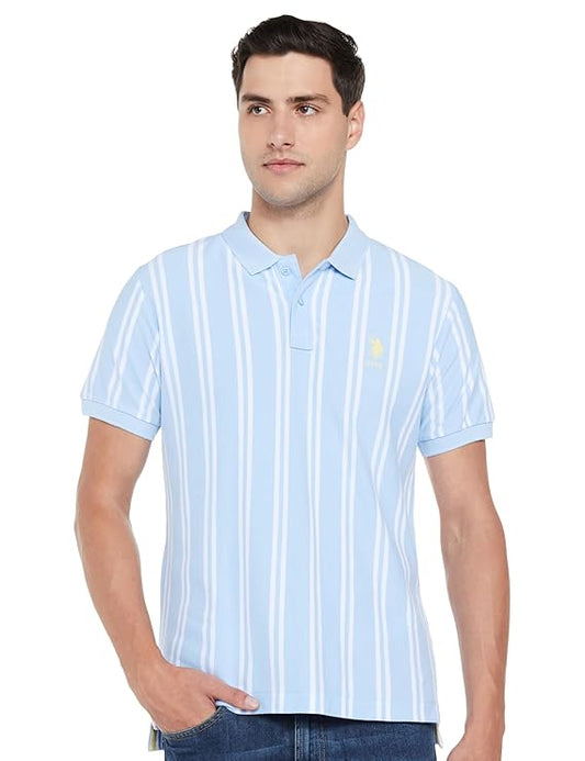 U.S. POLO ASSN. Men's Striped Regular Fit Polo Shirt