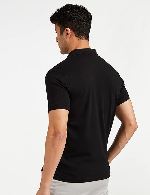 Allen Solly Men's Solid Regular Fit Polo