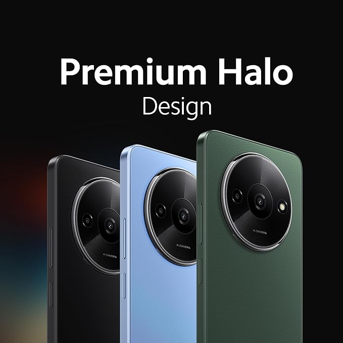 Redmi A3 (Midnight Black, 6GB RAM, 128GB Storage) | Premium Halo Design | 90Hz Display | Powerful 4G G36 Processor