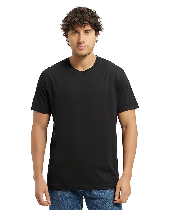 Jockey 2714 Men's Super Combed Cotton Rich Solid Round Neck Half Sleeve T-Shirt