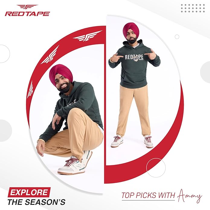 Red Tape Athleisure Shoes for Men |Cultured Round-Toe Shape, Cushioning Technology & Smart Ventilation