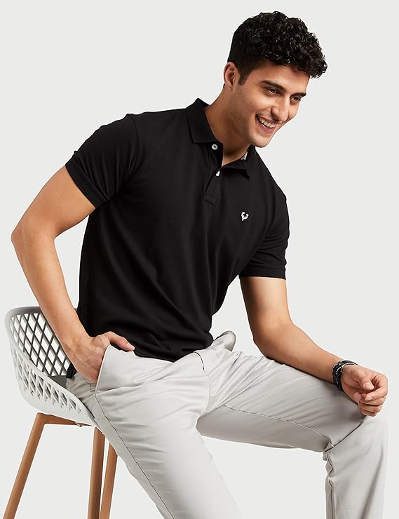 Allen Solly Men's Solid Regular Fit Polo