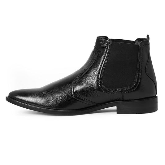 Red Chief Genuine Leather Hight-Top Flat Boots | Chelsea Boots for Men
