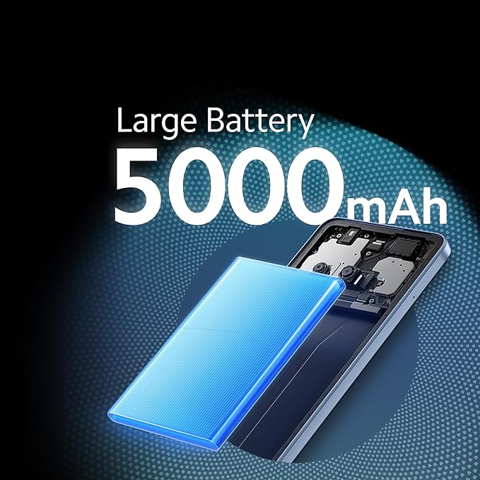 Redmi A3 (Midnight Black, 6GB RAM, 128GB Storage) | Premium Halo Design | 90Hz Display | Powerful 4G G36 Processor
