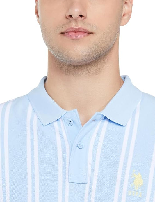 U.S. POLO ASSN. Men's Striped Regular Fit Polo Shirt
