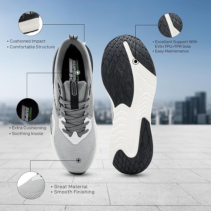 Red Tape Athleisure Shoes for Men |Cultured Round-Toe Shape, Cushioning Technology & Smart Ventilation