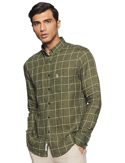 U.S. POLO ASSN. Men's Regular fit Casual Shirt